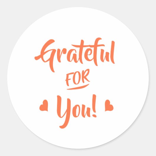 Sticker Rond Grateful (Devant)