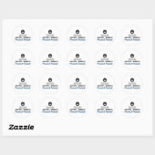 Sticker Rond Grateful Thankful Password Protected - IT (Feuille)