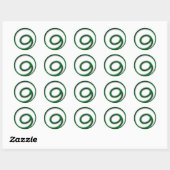 STICKER ROND GRATITUDE (Feuille)