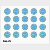 Sticker Rond Gratitude (Autocollant de vertu) (Feuille)