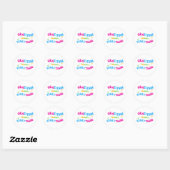 Sticker Rond Gratitude changes everything positive message (Feuille)