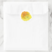 Sticker Rond Gratitude changes everything positive message (Sac)