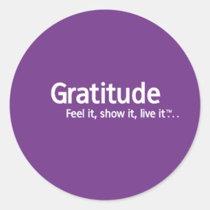 Sticker Rond Gratitude - pensée Shapers™