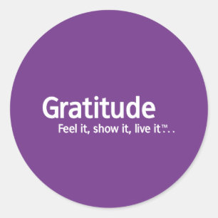 Sticker Rond Gratitude - pensée Shapers™
