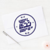 Sticker Rond Gravel moins voyagé (Enveloppe)