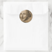 Sticker Rond Gravures Shakespeare Droeshout (Sac)
