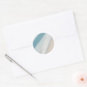 Sticker Rond Gray-blue et beige. (Enveloppe)