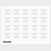 Sticker Rond Gray Text Matron d'honneur (Feuille)
