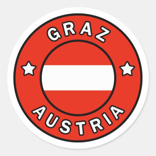 Sticker Rond Graz Autriche (Devant)