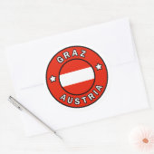 Sticker Rond Graz Autriche (Enveloppe)
