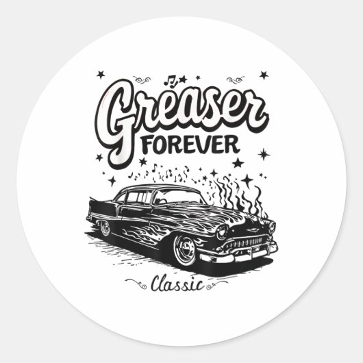Sticker Rond Greaser (Devant)