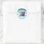 Sticker Rond Great Dane Angel Merle (Sac)