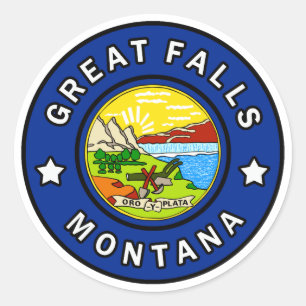 Sticker Rond Great Falls Montana