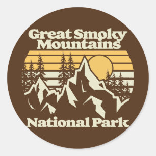 Sticker Rond Great Smoky Mountains, Parc National
