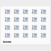 Sticker Rond Grèce (Feuille)