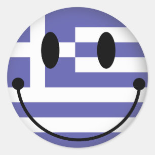 Sticker Rond Grèce