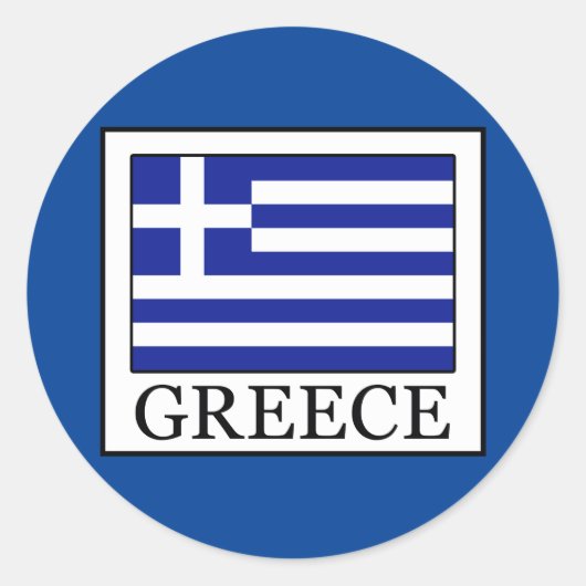Sticker Rond Grèce (Devant)