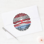 Sticker Rond Grèce Autriche (Enveloppe)