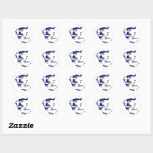 Sticker Rond Grèce cool (Feuille)