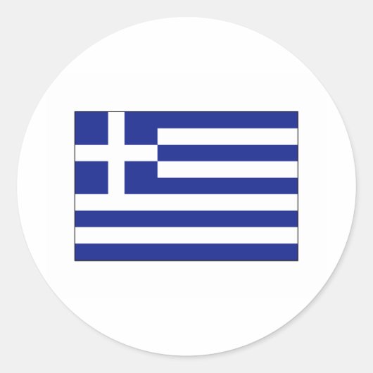 Sticker Rond Grèce FLAG International (Devant)
