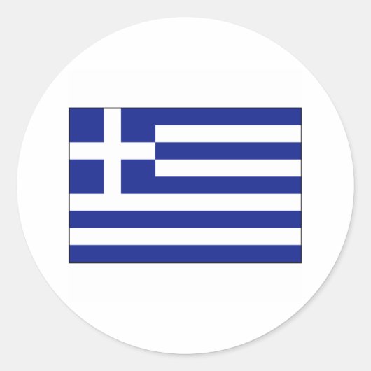 Sticker Rond Grèce FLAG International (Devant)