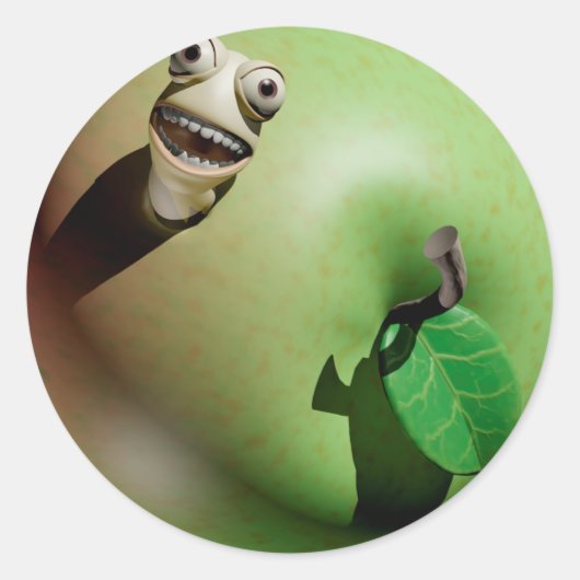 Sticker Rond Greedy Grub (Devant)