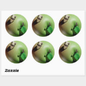 Sticker Rond Greedy Grub (Feuille)
