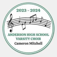 Green Choir Custom High School Graduation Party