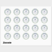 Sticker Rond Green Coquette Bow Horse Birthday Envelope Seal (Feuille)