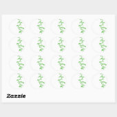 Sticker Rond Green et Beanstalk (Feuille)