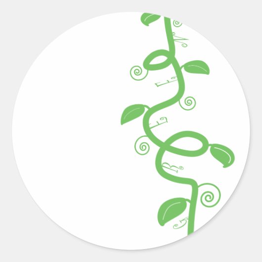 Sticker Rond Green et Beanstalk (Devant)