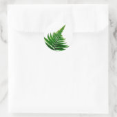 Sticker Rond Green Fern Print Woodlands Leaf (Sac)