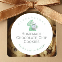 Green Floral Mixer Bakery Product Name