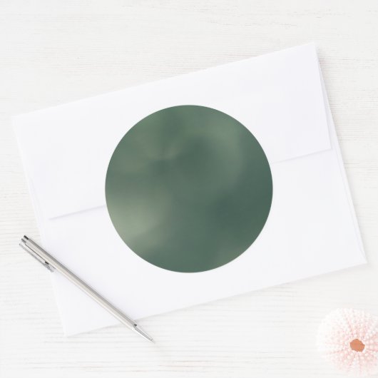 Sticker Rond Green Fog (Enveloppe)
