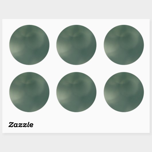 Sticker Rond Green Fog (Feuille)
