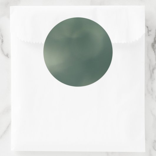 Sticker Rond Green Fog (Sac)