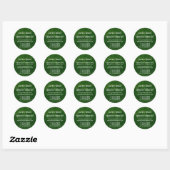 Sticker Rond Green Ground Business / Profil (Feuille)