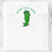 Sticker Rond Green Hot Pepper Diva (Sac)