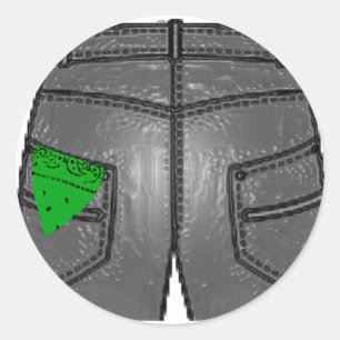 Sticker Rond Green Left Hanky