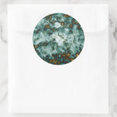 Sticker Rond Green Marble Texture (Sac)