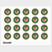 Sticker Rond Green | MASQUE DE VISAGE EXONÉRÉE (Feuille)