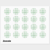 Sticker Rond Green Mountains et Martinis Bachelorette (Feuille)