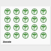 Sticker Rond Green Nataraja (Feuille)