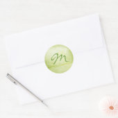 Sticker Rond Green Polka (Enveloppe)