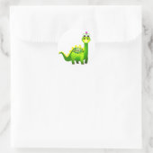 Sticker Rond Green Punk Dino (Sac)
