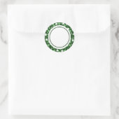 Sticker Rond Green Shamrock (Sac)