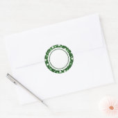 Sticker Rond Green Shamrock (Enveloppe)