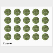 Sticker Rond Green Sophie (Feuille)