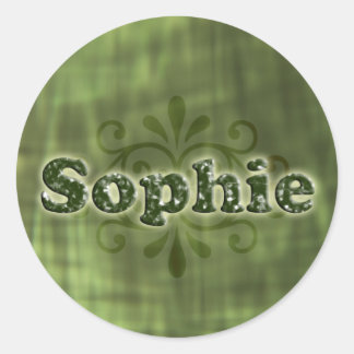 Sticker Rond Green Sophie