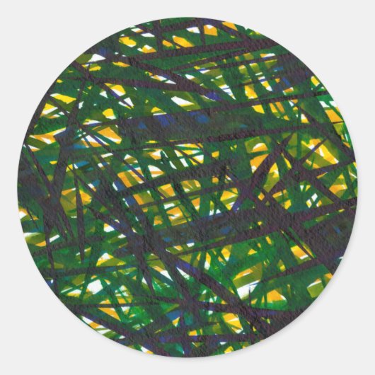 Sticker Rond Green Thicket II (Devant)